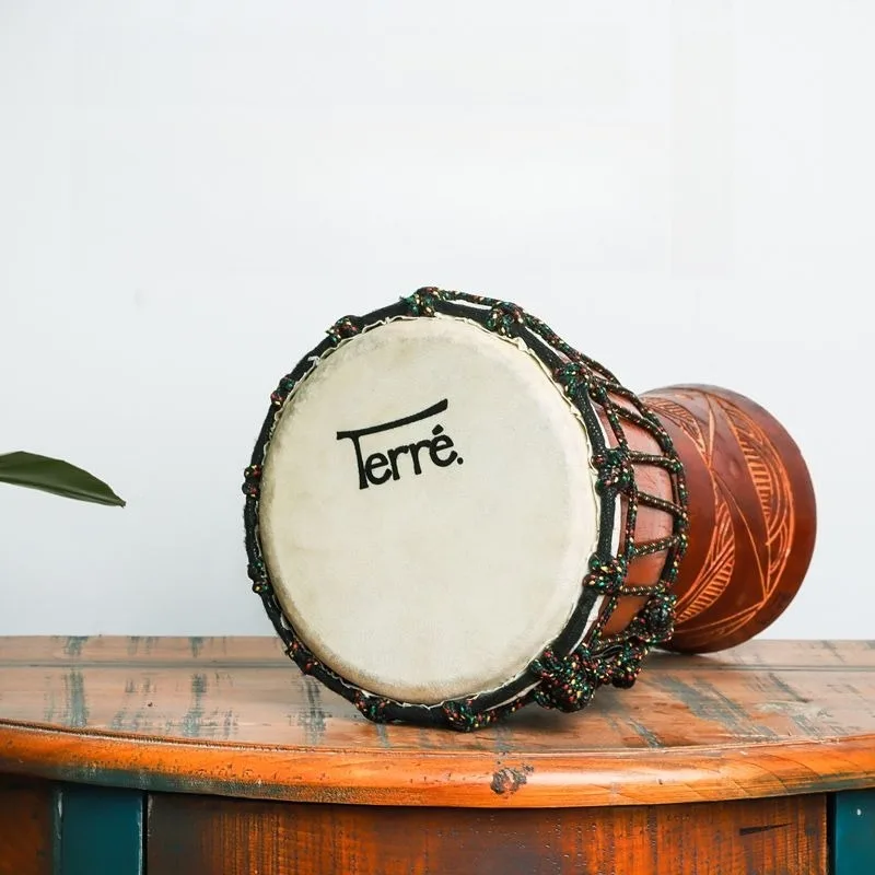 Children Beginner Small African Drum Solid Wood Portable 6/7/8/10 Inch Djembe Drum Mini Percussion Musical Instruments - view 3
