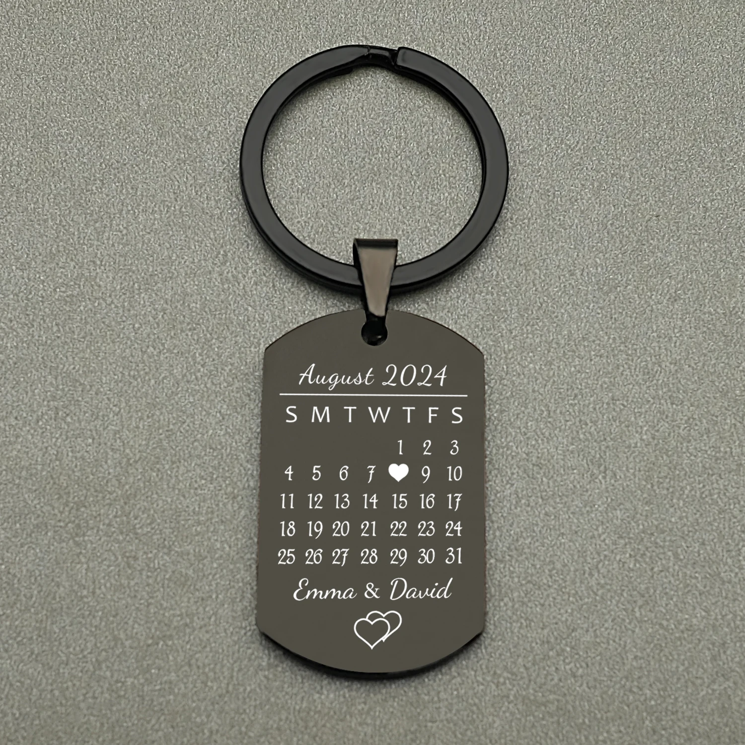 맞춤형 사진 키체인, 커스텀 사진 커플 키체인, 기념 선물, 남녀공용 키체인