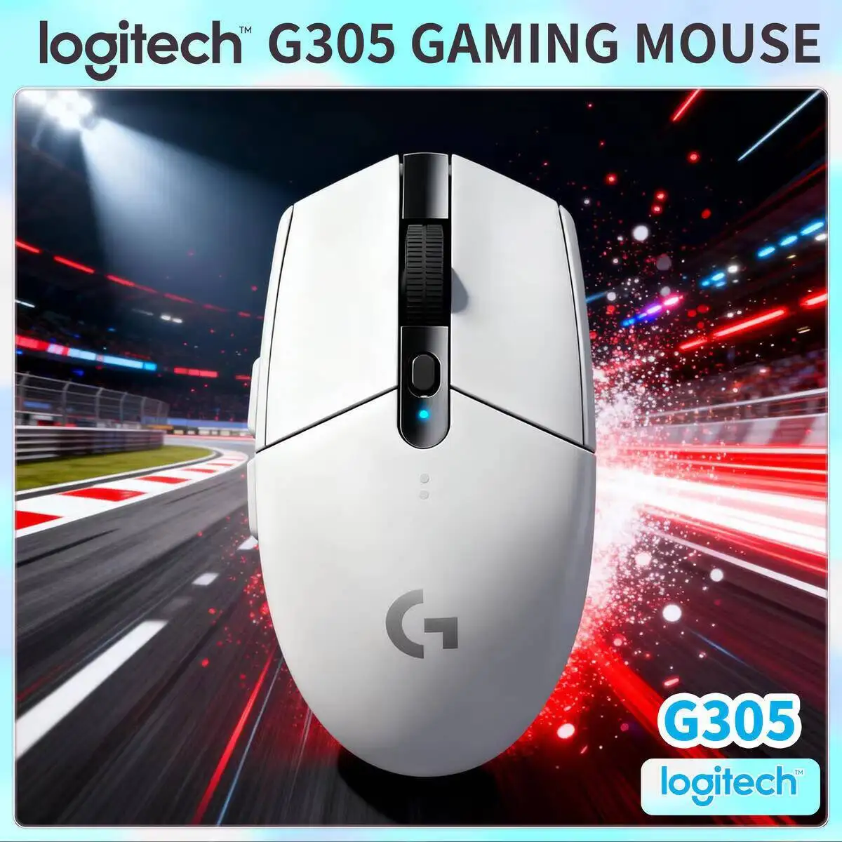 

Беспроводная мышь Logitech G305 LIGHTSPEED, 12000 DPI, 6 программируемых кнопок, ножки из PTFE, плавное движение для киберспорта