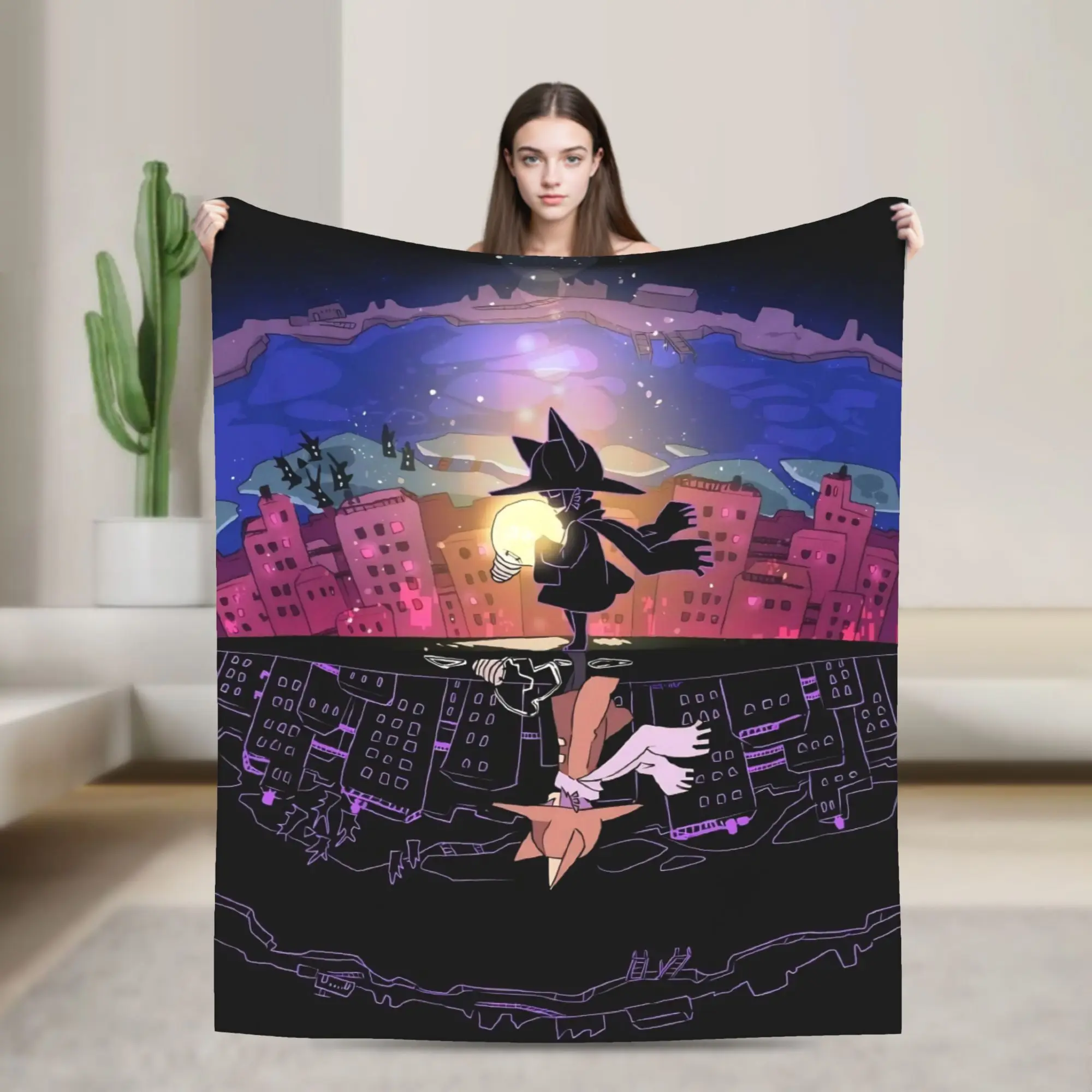 OneShots Niko Print Blanket For Men Women Cozy Soft  Throw Blankets for Living Room 50x60 Inches Multiple Sizes