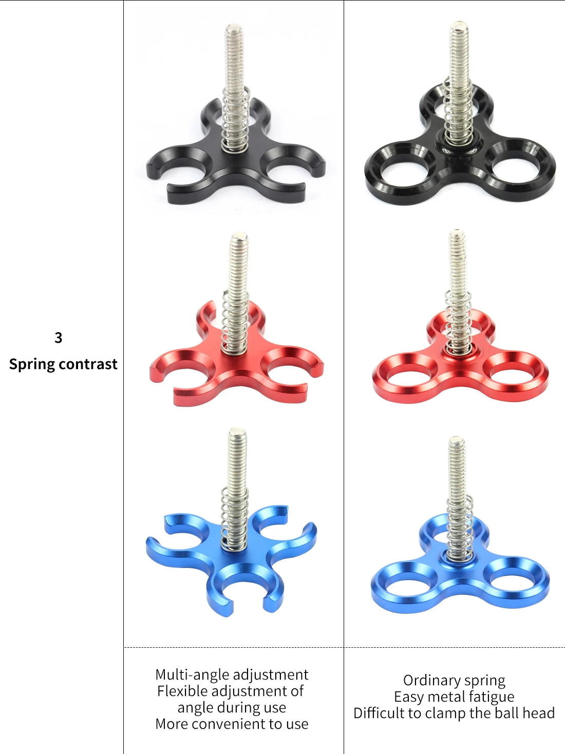 Verbesserte Schmetterling Clip Clamp Tauchen Licht Arm Ball Kopf Mount Adapter für DSLR Sport Action Video Kamera Stativ Halterung Klemme – Detail 7