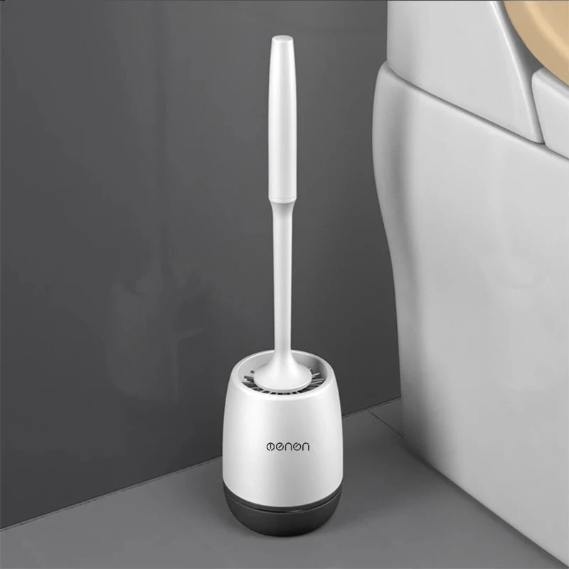 MENGNI Tpr Silikon kopf Toiletten bürste Wand reinigungs bürste langer Griff Toiletten bürste Bad Hardware Artikel Zubehör s