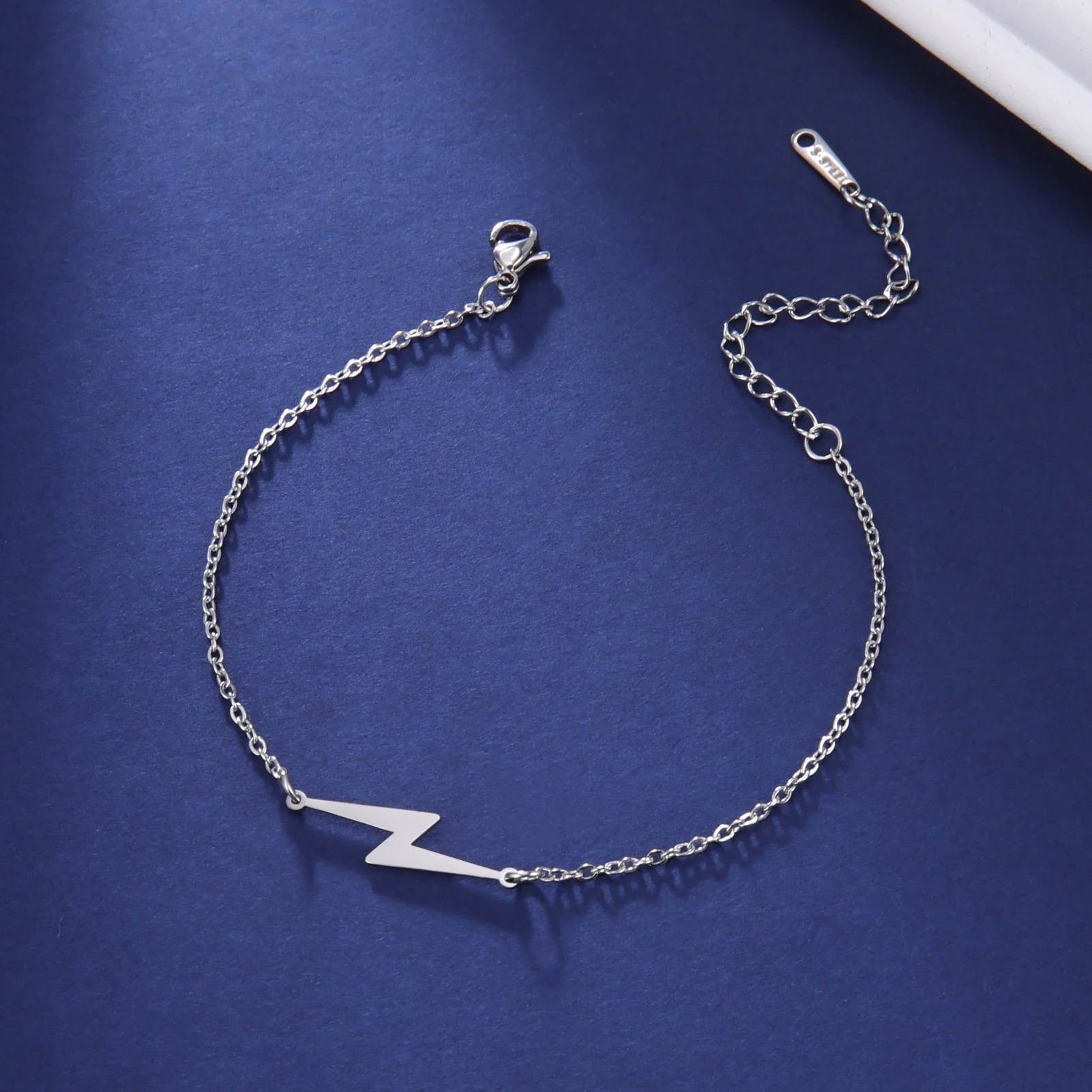 Cazador Goldfarbene Blitz-Charm-Armbänder für Damen, Edelstahl, Wachsseil-Armband, Schmuck, Geburtstagsgeschenke, 2026, trendig – Detail 21