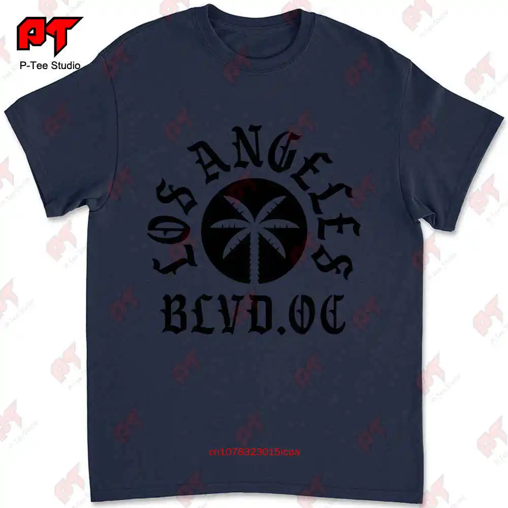 Los Angeles Blvd Boulevard Underground Tattoo Palme T-shirt 2UR5