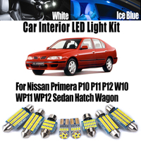 Canbus LED Interior Map Dome Trunk Light For Nissan Primera P10 P11 P12 W10 WP11 WP12 Sedan Hatch Wagon Car Reading Bulbs Kit