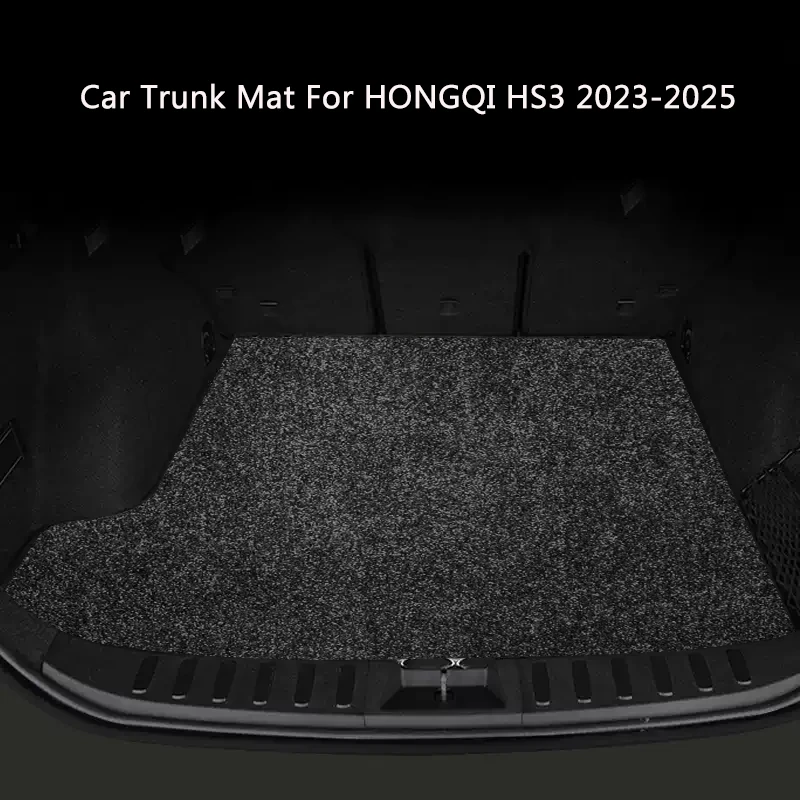 Car Durable Nylon Polyester Carpet Trunk Mat Anti-Dirt Easy Clean Rear Cargo Pad Auto Parts For Hongqi HS3 2024-2026 Accessory