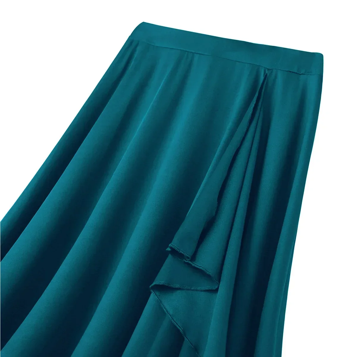 Irregular Dance Skirt for Women Long Ballet Skirt Flamenco Latin Dance Tango Sevillanas Costume Belly Dance Skirt Girl Dancewear