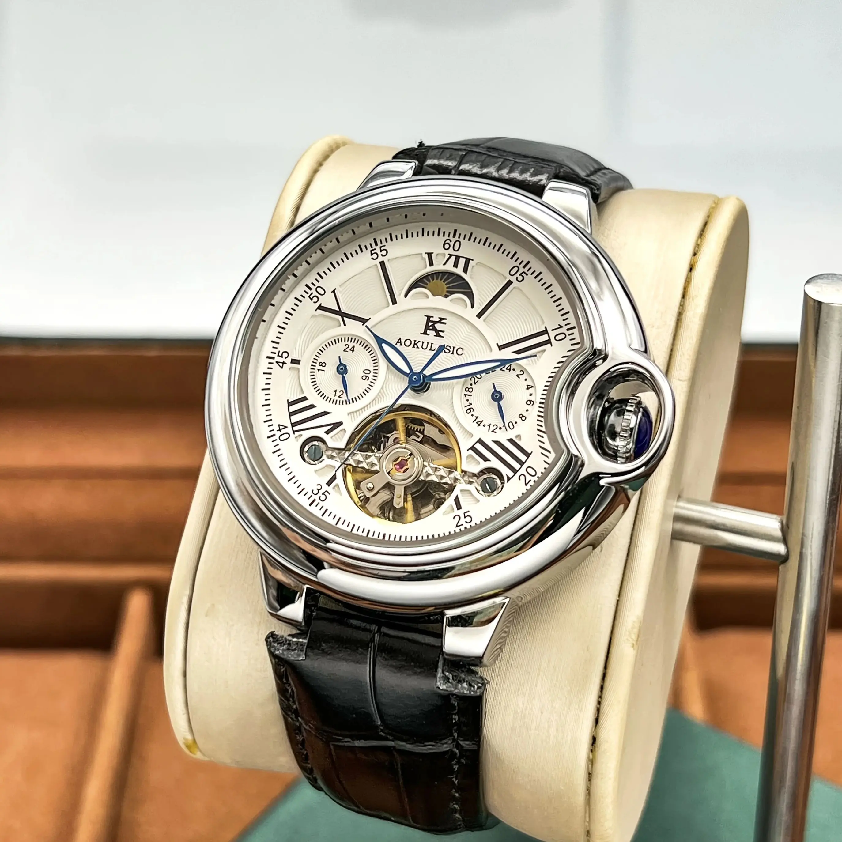 

Top Luxury Business Men's Mechanical Watch, Balloon Series Men's Watch, High-End Light Luxury Fashion Casual Versatile Personalized Multifunctional Men's Watch, Fully Automatic Mechanical Watch, the Best Gift for Your Girlfriend