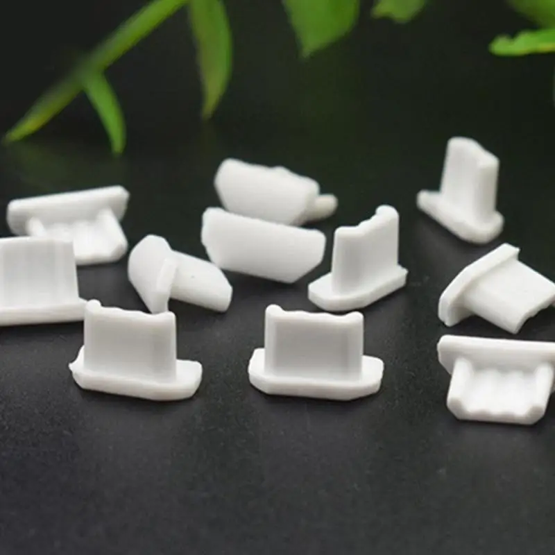 10 Uds Mini USB tapón antipolvo de silicona Universal puerto de carga Android cubierta protectora de enchufe de polvo teléfono móvil