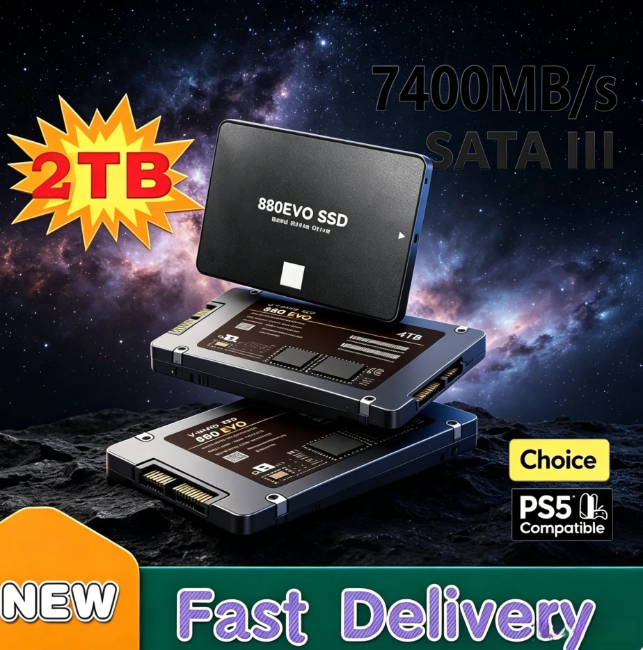 Original 880EVO External Hard Disk High Speed For Internal Hard Drive Sata3 Interface Portable Solid State Drive For Laptop
