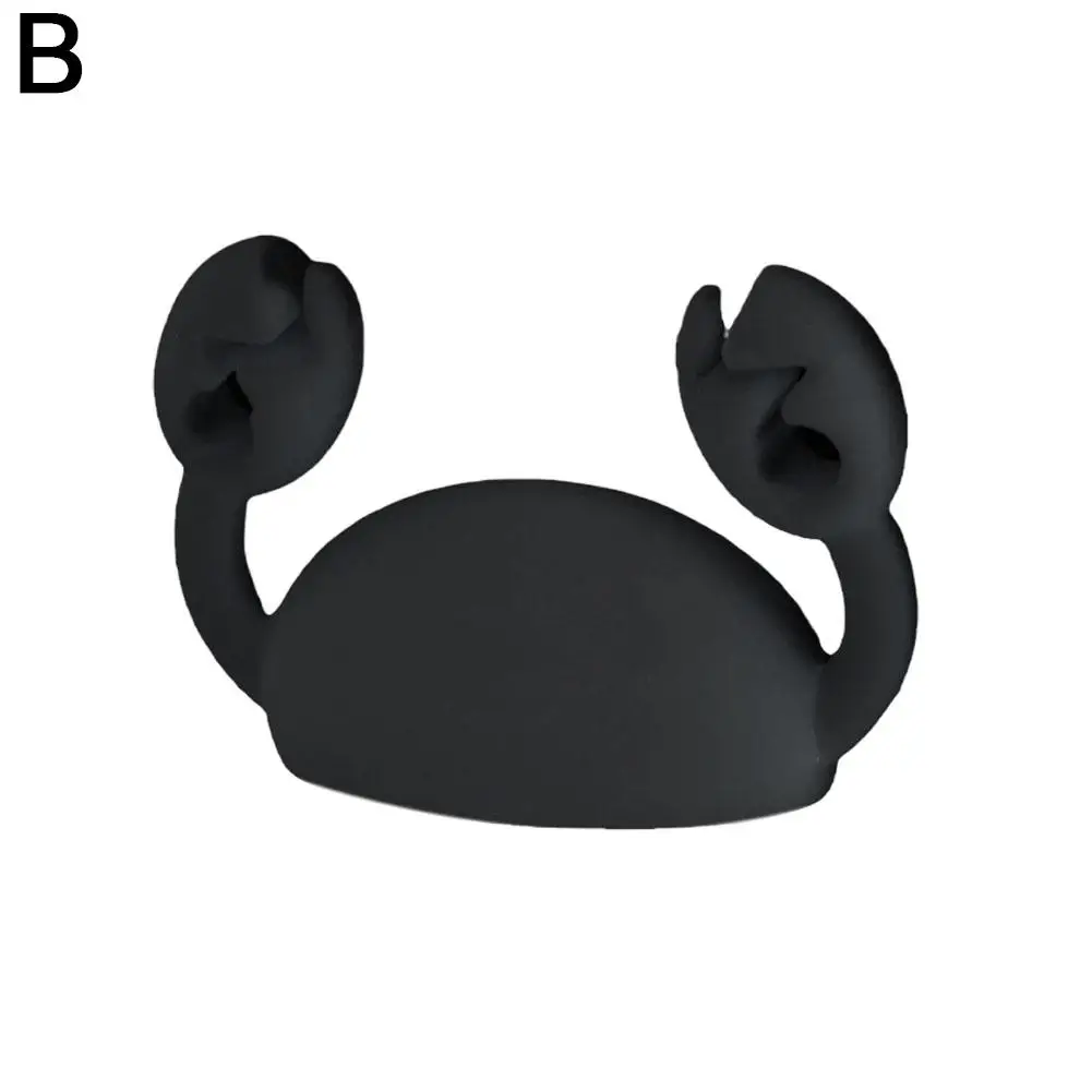 Cartoon Crab Cable Holder Desktop Silicone Cable Winder Wire Organizer Holder Clip di gestione del cavo per auricolare USB Organizer C0K0