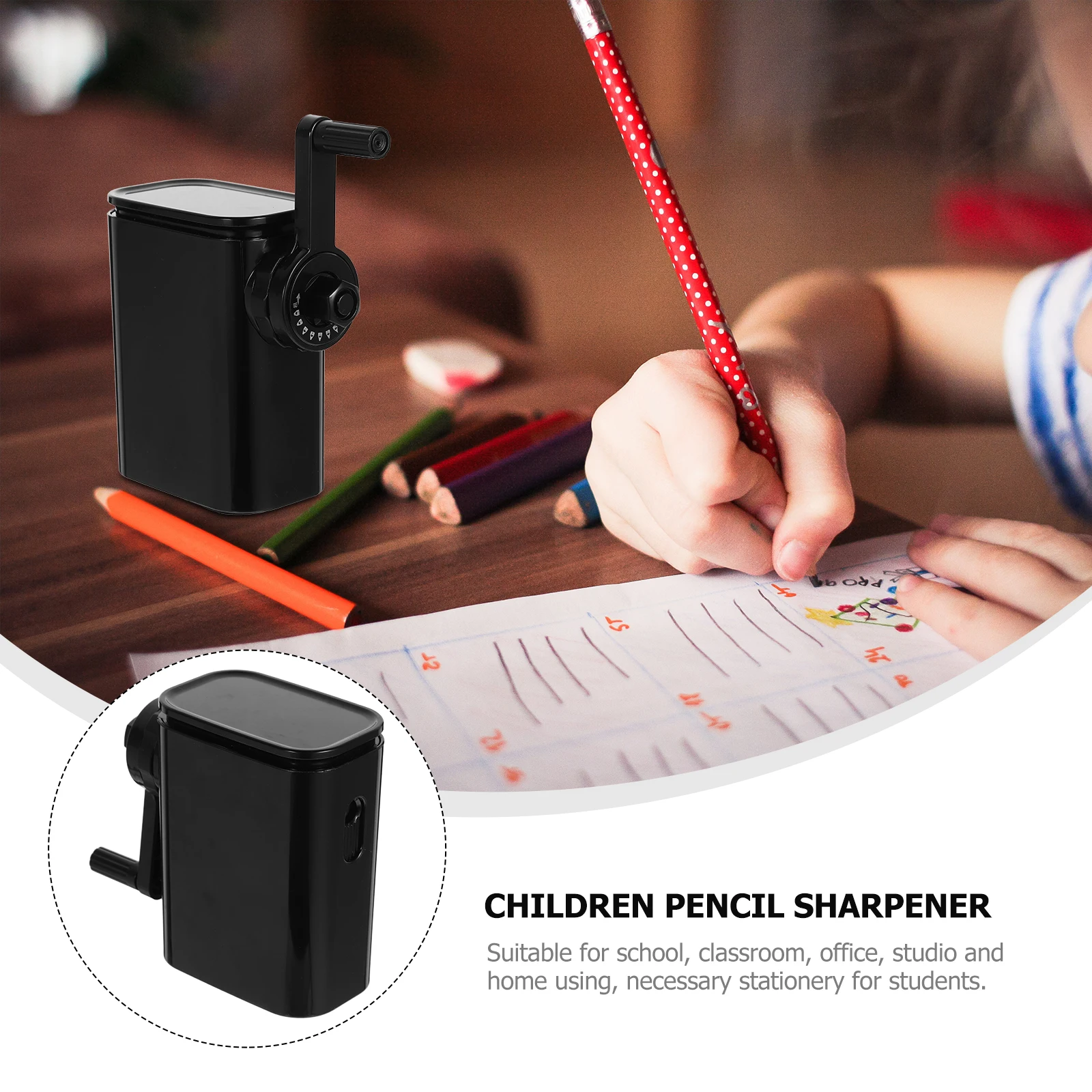 1pc Pencil Sharpener Metal Manually Operated Sharpeners Adjustable Tip Small Art Supplies Adorable Pencil Sharpener Portable