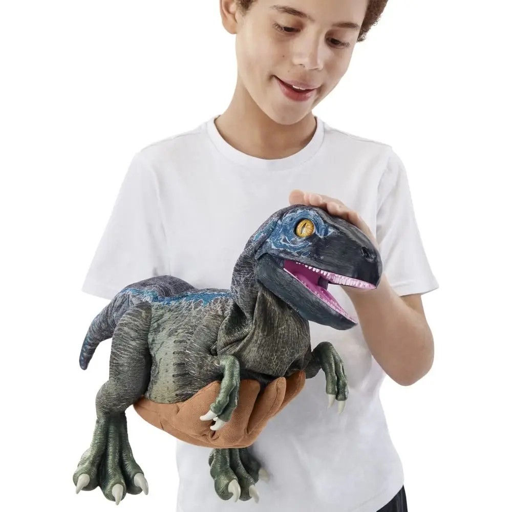 Jurassic World Real FX Baby Blue Dinosaur Toy Jurassic Park Real FX Baby T.REX Dinosaur Realistic Interactive Dinosaur Toy Model