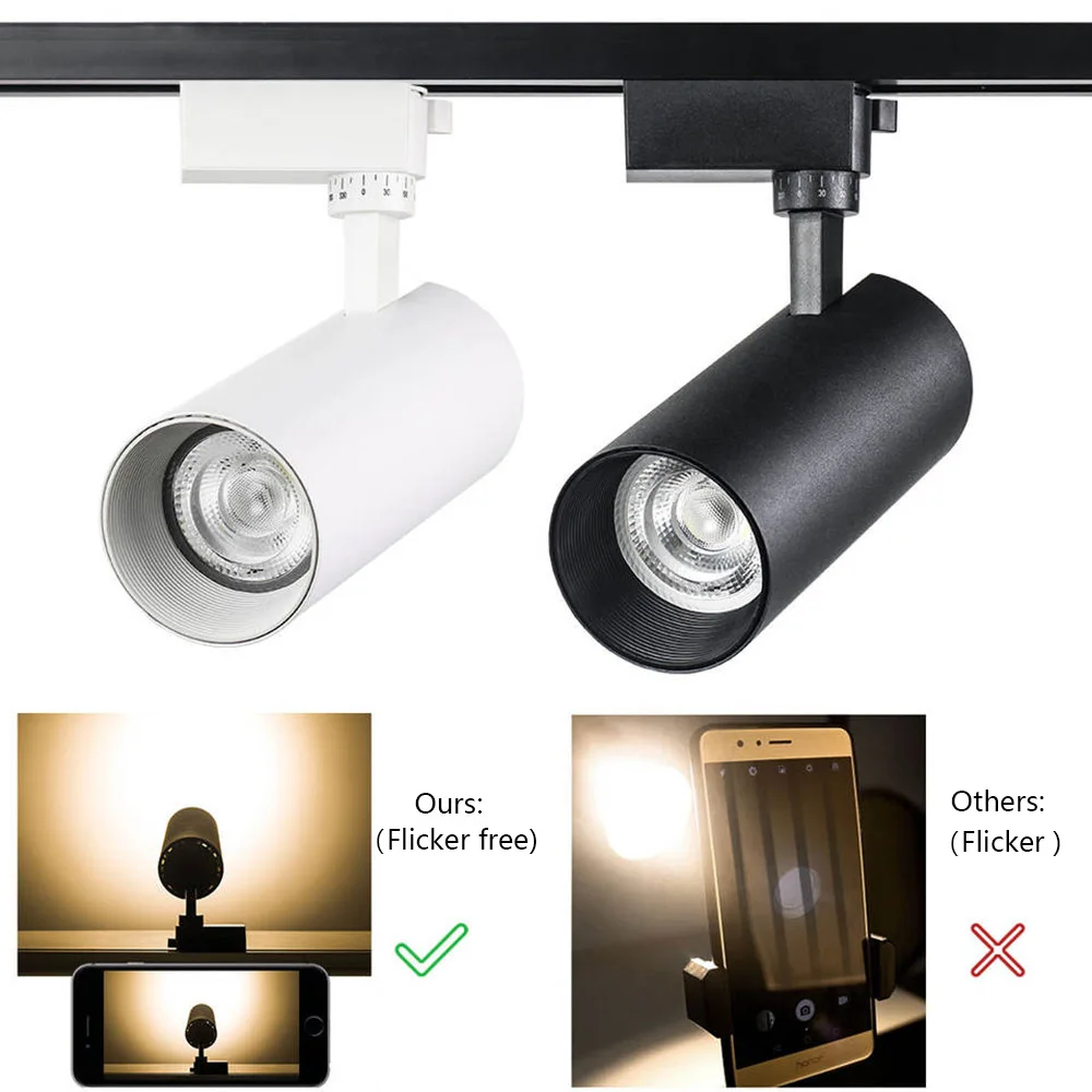 

LED 30W Track Light COB Indoor High brightness Spotlight Ceiling light for Store Supermarket Shelves Hallway Background Wall