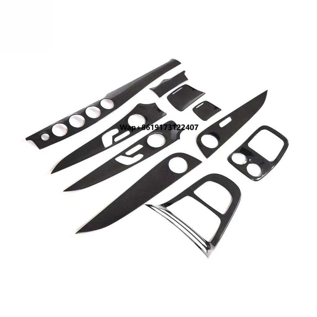 

10 шт. накладок из сухого карбона на центральную панель приборов для Mercedes-Benz E-класса W213 (4-дверный, 2020-2021)