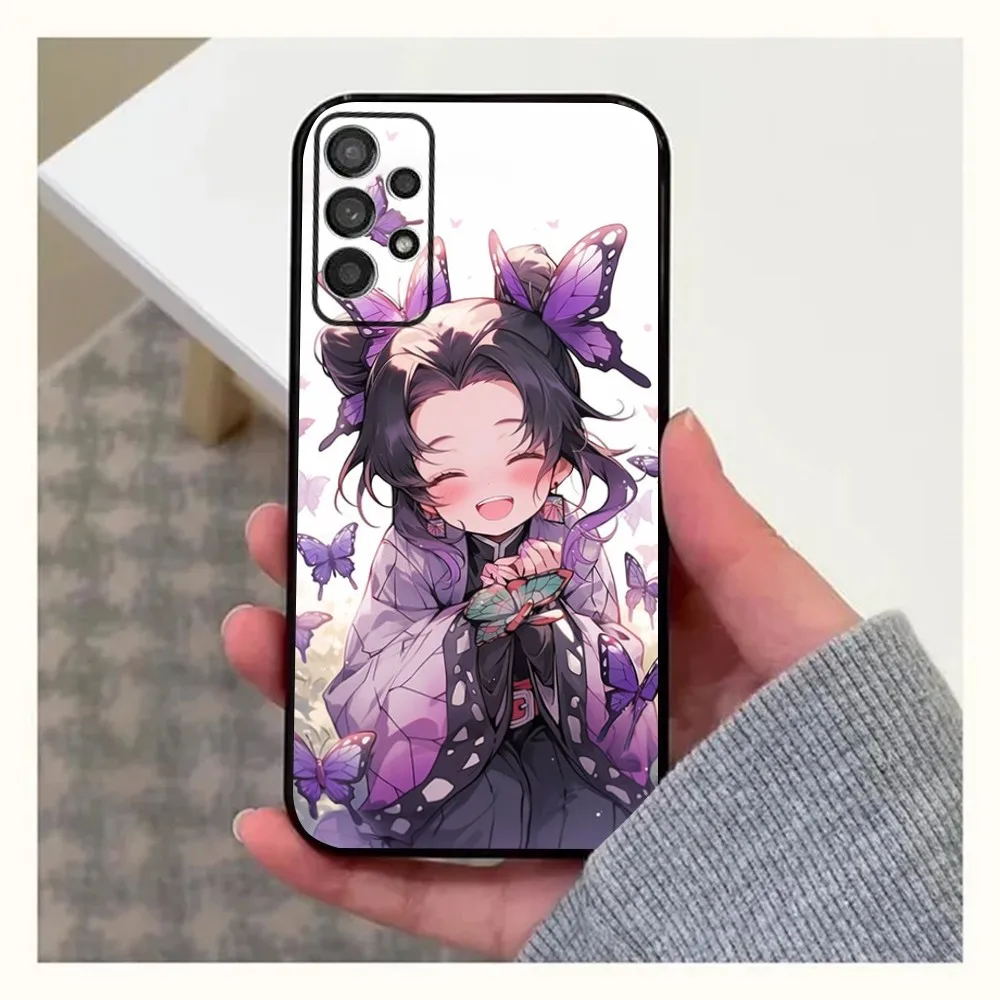 Anime Cute N-Nezuko K-Kamado Phone Case For Samsung Galaxy A13,A21s,A22,A31,A32,A52,A53,A71,A80,A91 Soft Black Cover