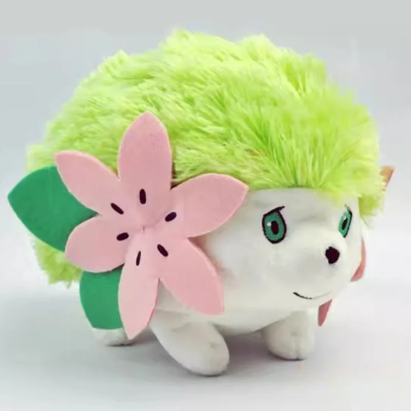 Pokemon Anime Peripheral Big Grass Hedgehog Plüschtier, süßer Igel, Begleitpuppe als Geburtstagsgeschenk für die Freundin