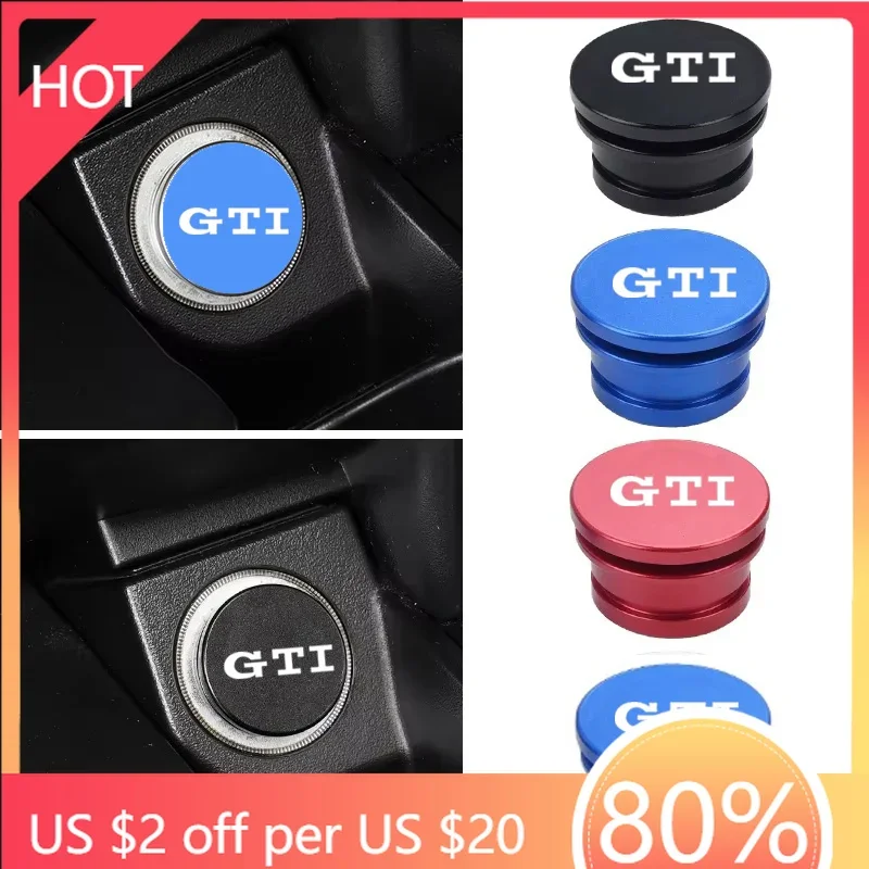 

Крышка гнезда прикуривателя 12В для Volkswagen Golf 3 4 MK3 MK4 2026, универсальная, с логотипом VW GTI, черно-красная