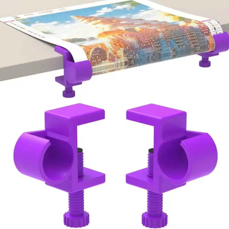 

New Diamond Painting Canvas Roll Holder with Table Clamp- Prevents Shifting, 3D Printed Organizer Tool for DIY Crafts