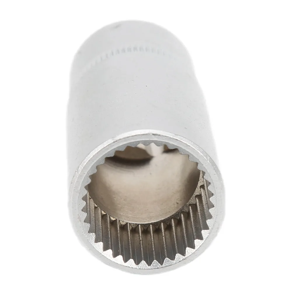 Steel Alloy Diesel Fuel Injection Pump Socket 1/2in Drive Knurled Grip Fuel Injection Pump Socket 33 Point Spline
