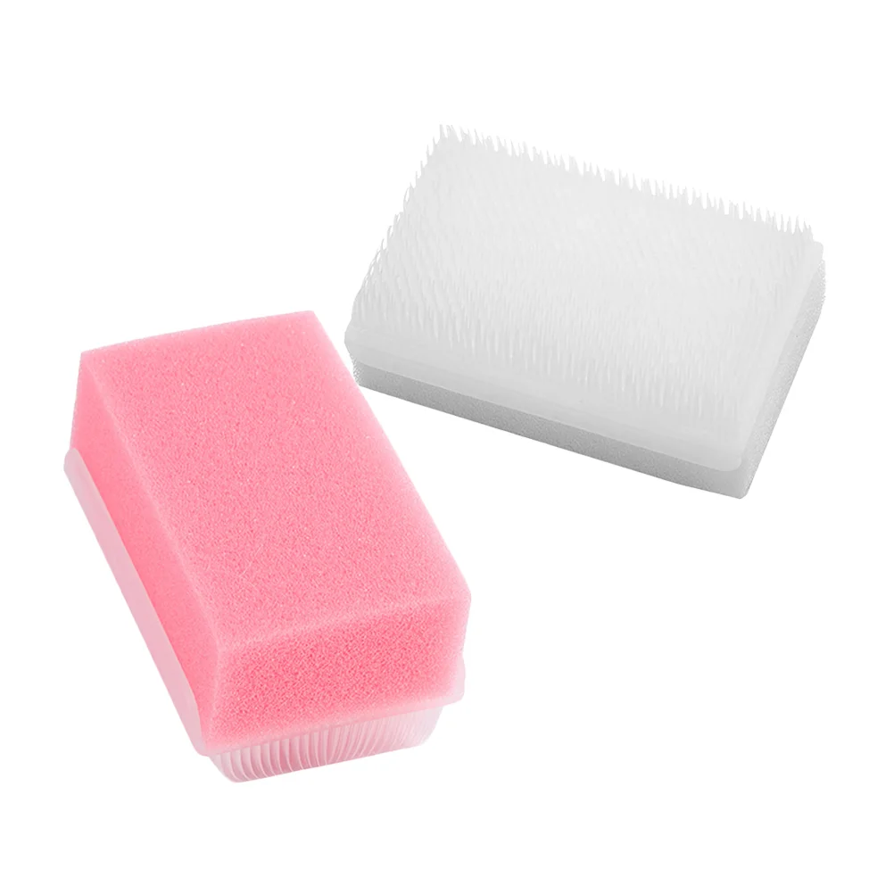 2 Pcs Sensory Training Device Scrub Brush Sponge Kids Therapy for Autism Wilbarger Processing Disorder Comb