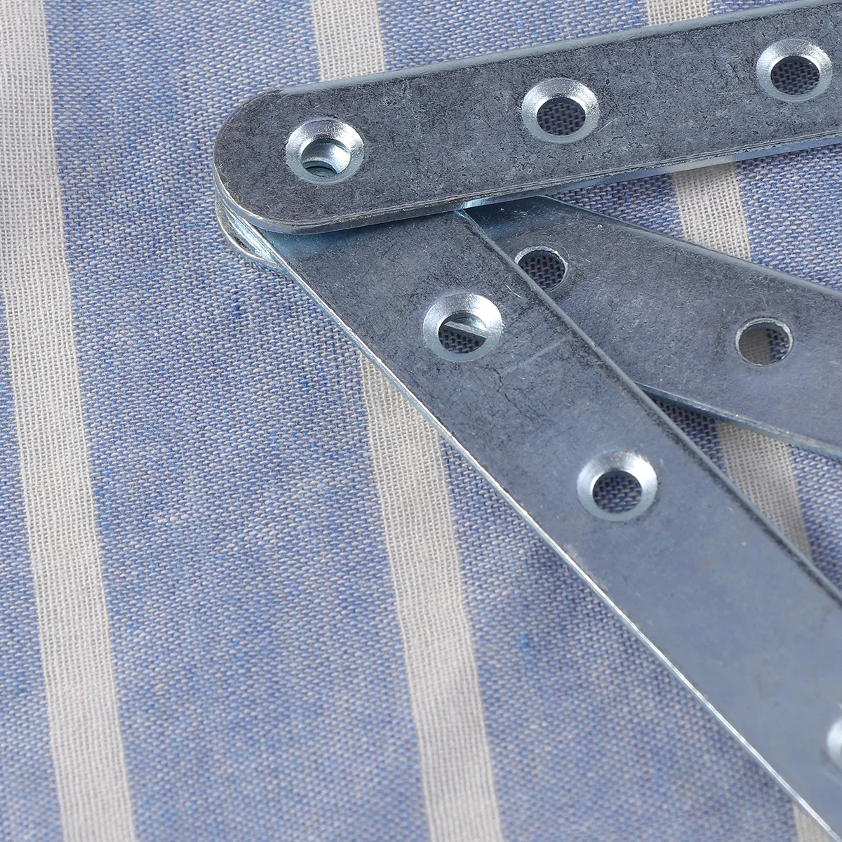 

4pcs Cold Rolled Straight Bracket Stainless Steel Angle Bracket Rust Resistant Steel Brace Durable Iron Sheet Metal Support