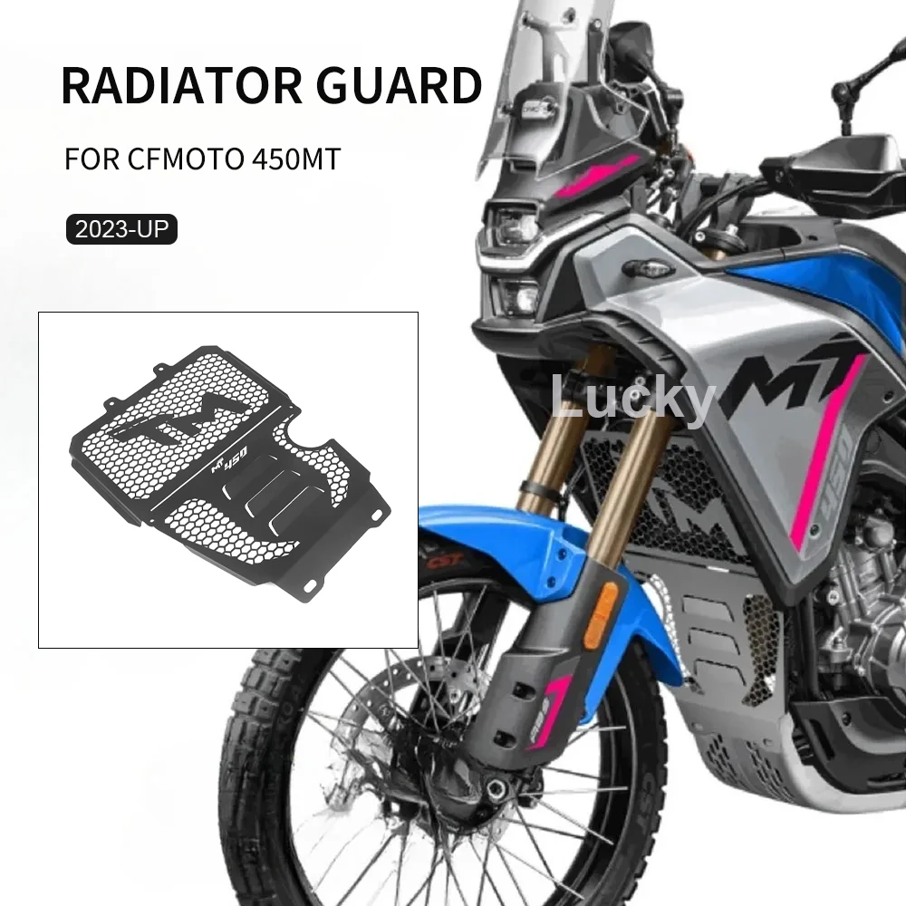 

Radiator Grill Oil Cooler Engine Water Tank Guard Protection Cover FOR CFMOTO 450MT MT450 450 MT 450 2023-UP New Motorcycle