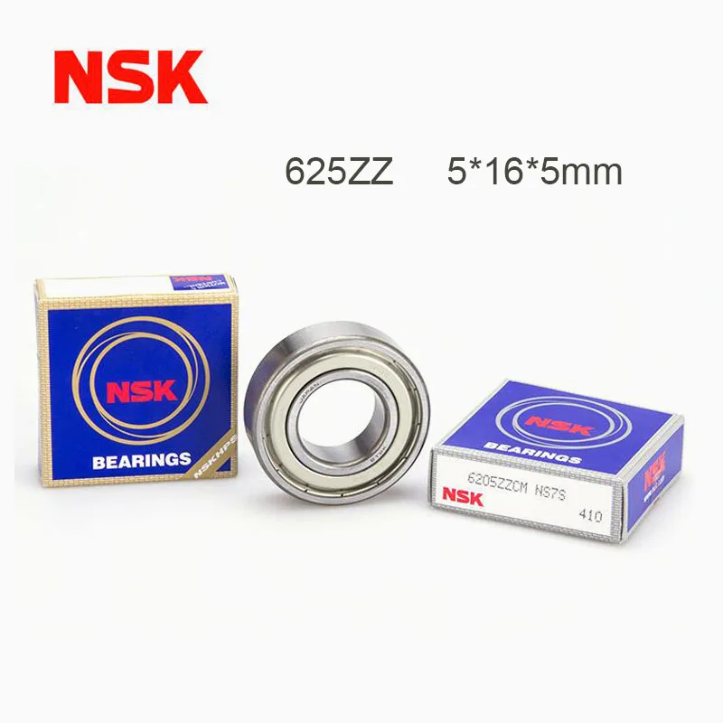 Origin Japan NSK 625ZZ Bearing 5*16*5 mm ABEC-7 High Speed Miniature 625Z Ball Bearings 625 ZZ For 3D Printer