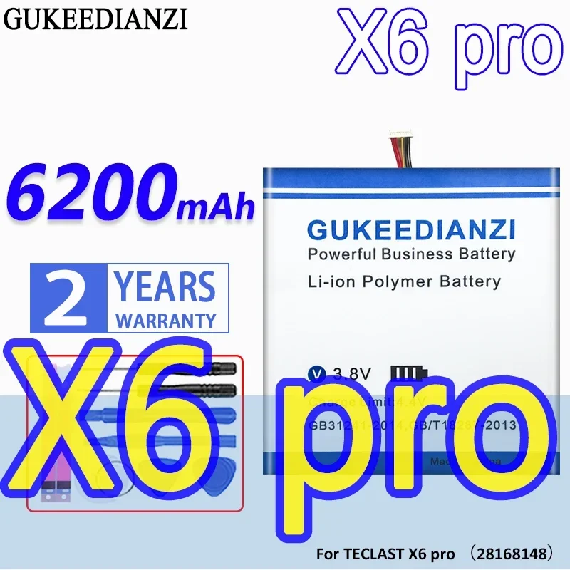 

X6 pro высокой емкости ( 28168148 Вер. 10 PIN 7 линий) 6200 мАч для TECLAST X6 pro X6pro ( 28168148 ) Аккумулятор для ноутбука