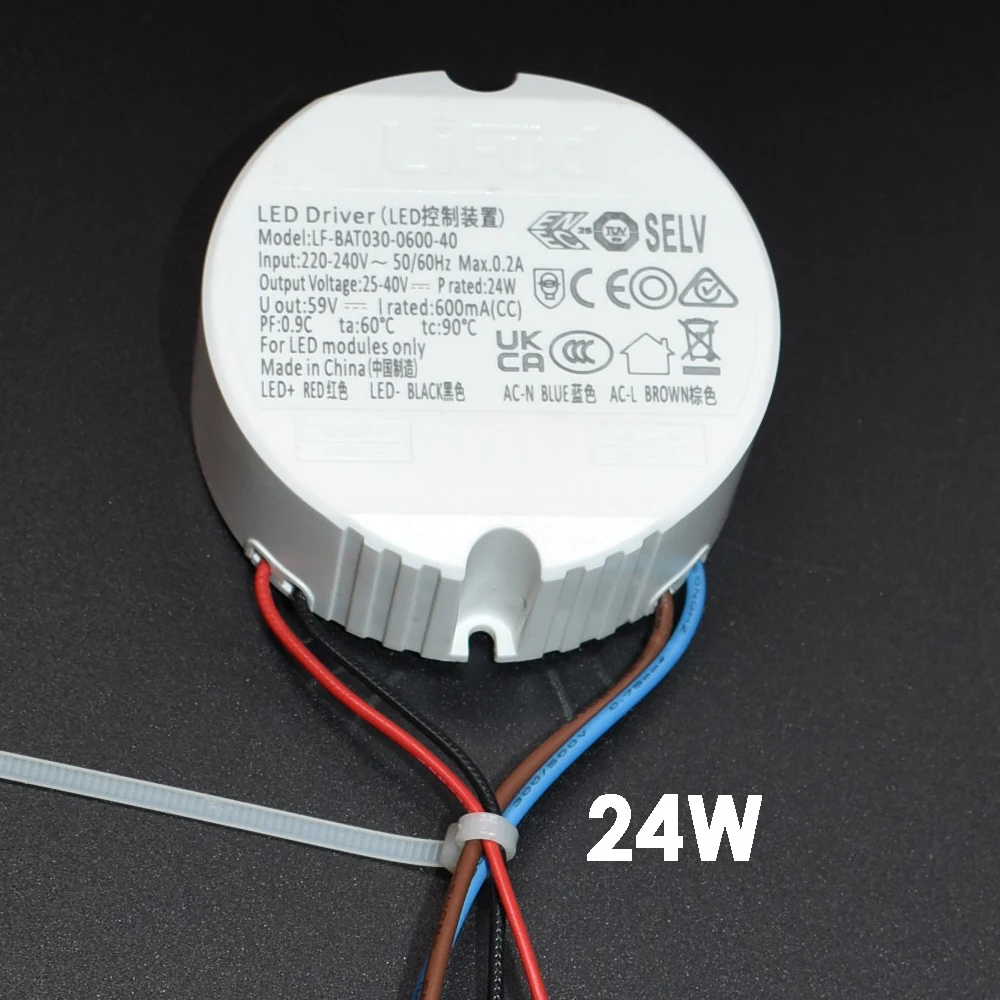 Dimmable Round LED Transformer Triac Dimming Power Transformer 300mA 600mA 750mA 1050mA Driver for Inisde of Lighting Fixture