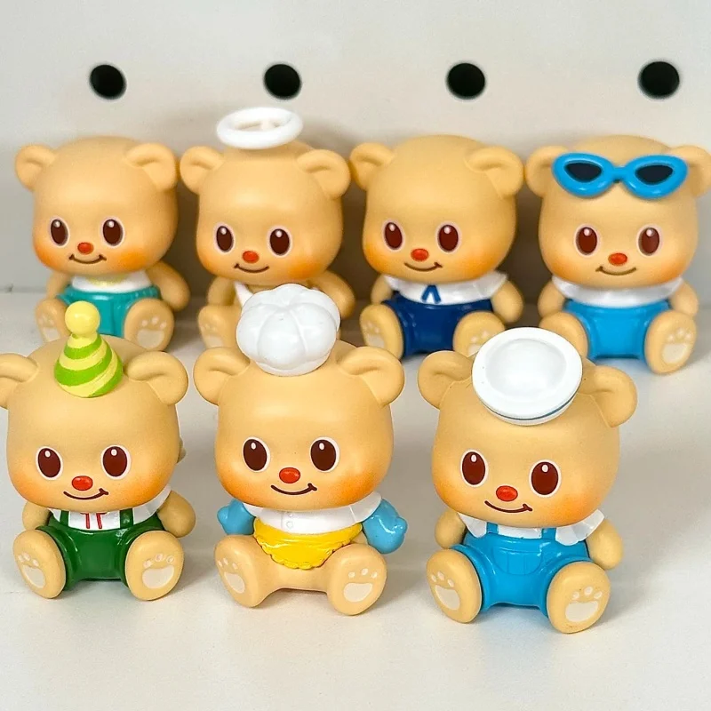 

Genuine Cartoon Butter Bear Mini Magic Sitting Series Blind Bag Doll Desktop Decoration Blind Box Accessories Toys Birthday Gift