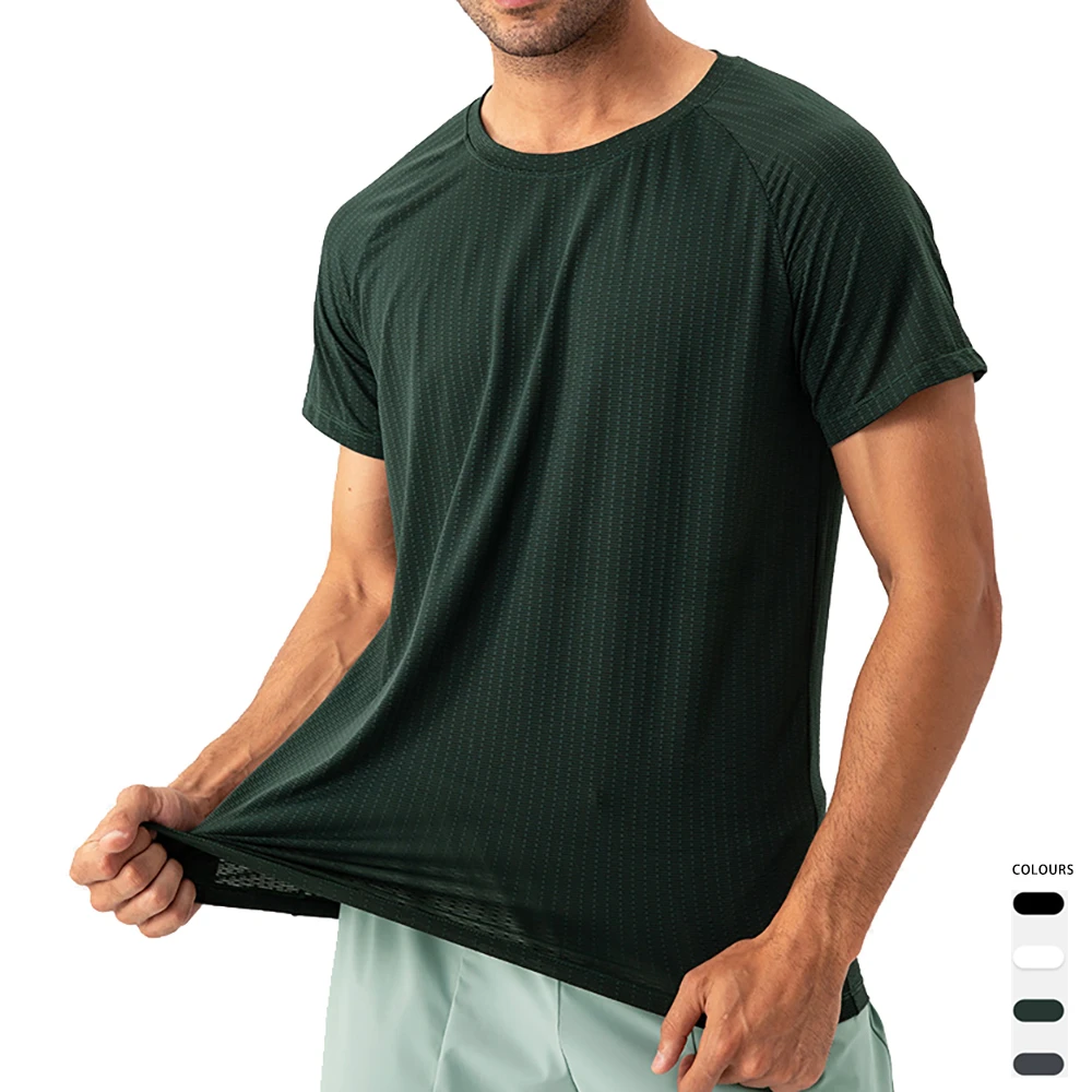 

Mens Short Sleeve T-shirts Workout Shirts Crew Neck Lightweight Breathable Running Athletic Training T-Shirt Tops Quick Dry Tops