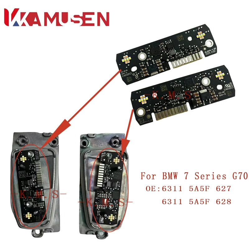 

Подходит для BMW 7-й серии G70, модуль фар DRL, источник дневного света с высокой конфигурацией, модели 2022-2024 гг.