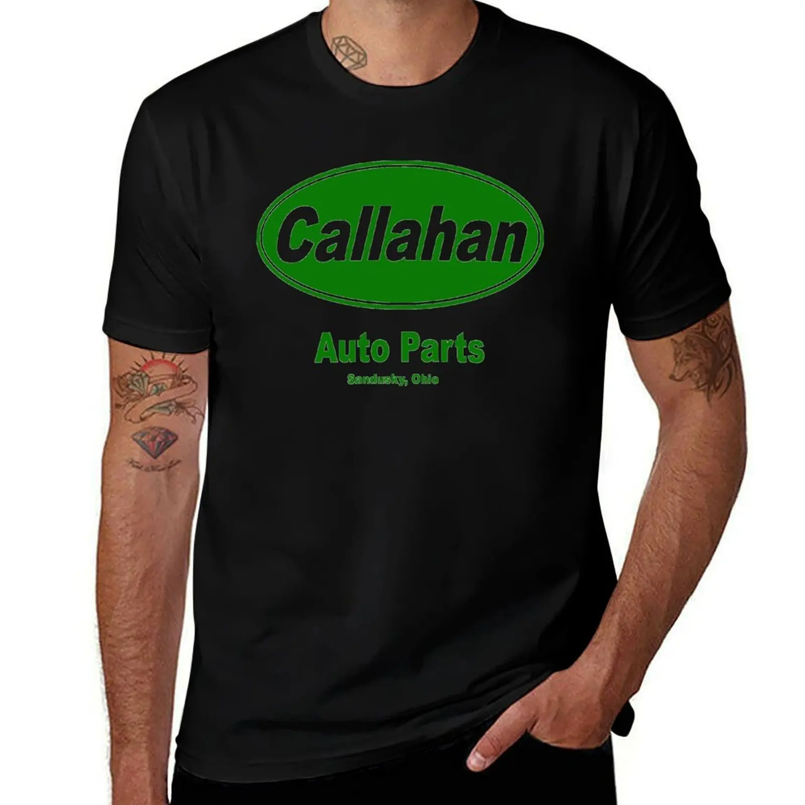Callahan Auto Parts T-Shirt Casual Pattern Print Tee Shirt T-Shirt