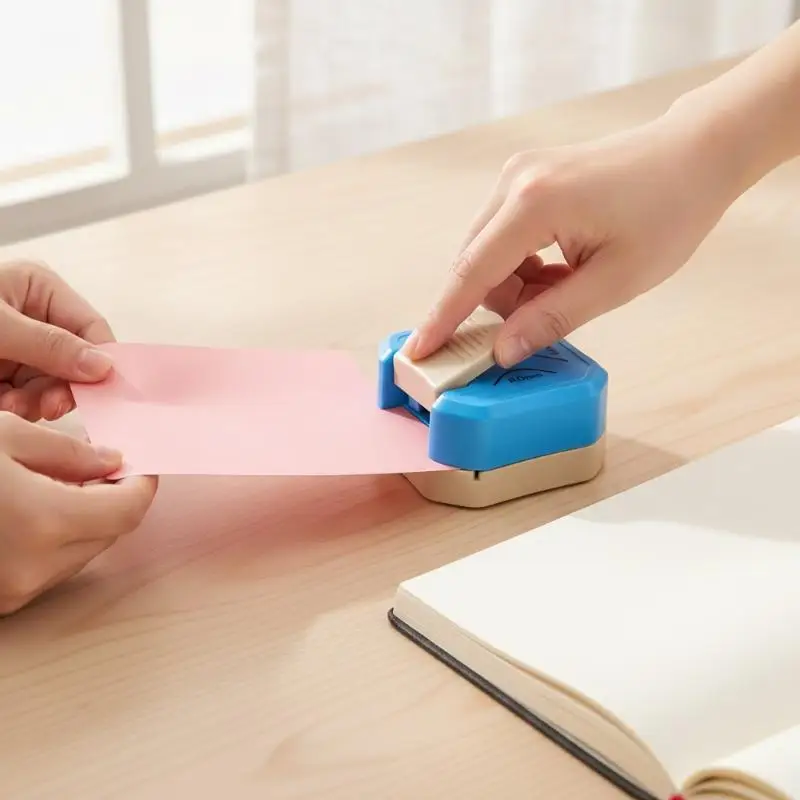 3-in-1 Corner Cutter Rounder Corner Embosser Scrapbook Cards Craft for Paper 4mm/7mm/10mm Plastic Paper Cutter DIY Tool