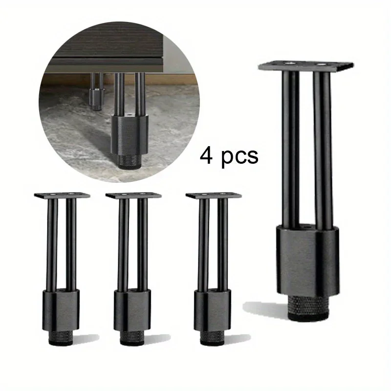 

4pcs DIY Replacement Sofa Feet Metal Legs Furniture Bookcase Dresser Cupboard Table Cabinet Cabinet Legs Metal Furniture Legs