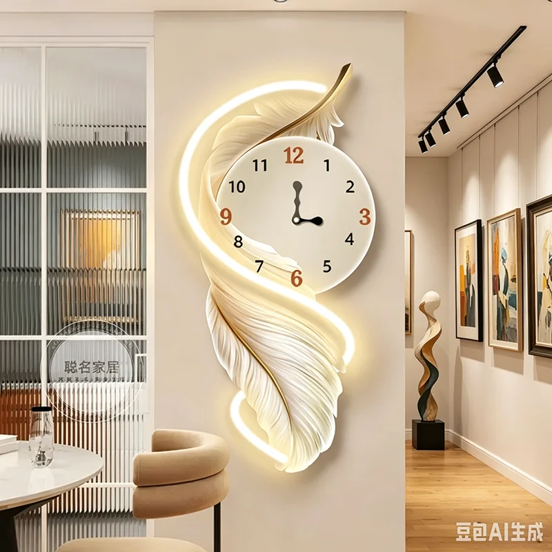 Irregular Lounge Clock Wall Creative Clear Decoration Universal Art Mural Wall Clocks Silent Reloj Pared Space Saving Furniture