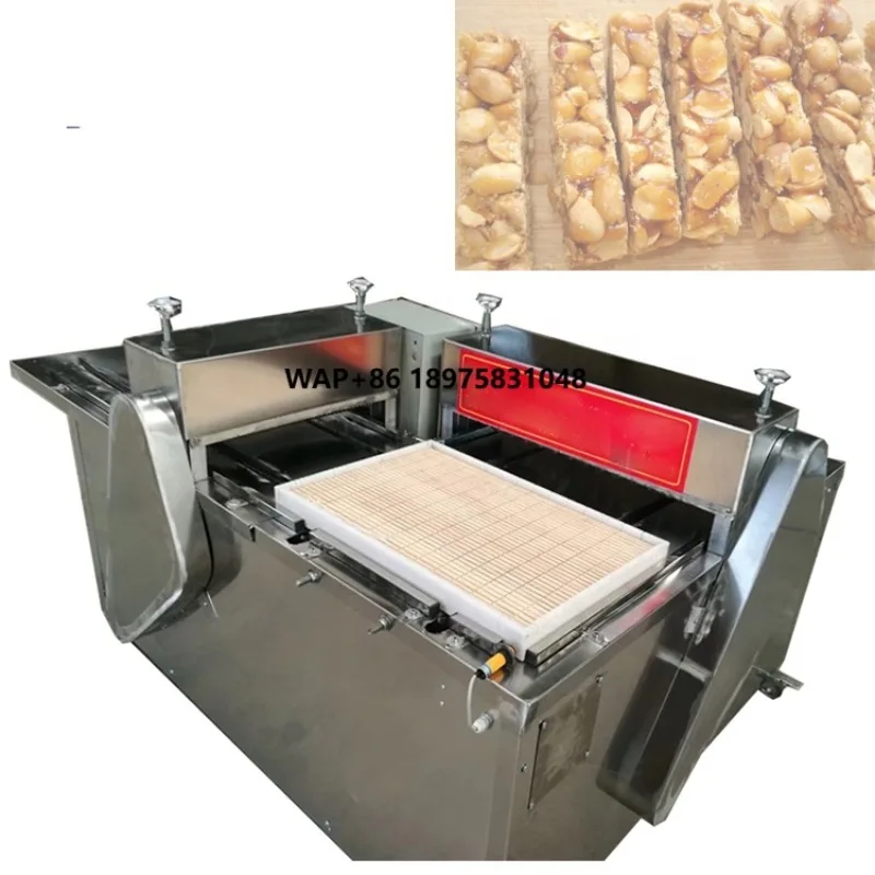 Automatic peanut crisp cutting machine, rice candy cutting machine