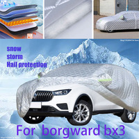 For borgward bx3 Outdoor Cotton Thickened Awning For Car Anti Hail Protection Snow Covers Sunshade Waterproof Dustproof