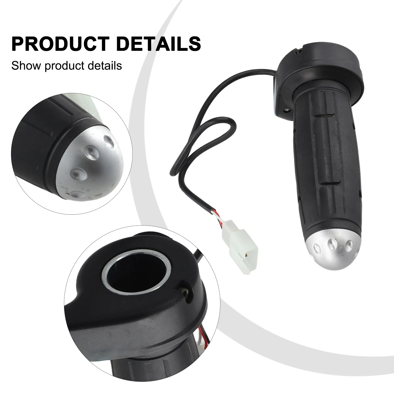 

3 Wire E-Bike Throttle Electric Scooter Throttle Grips Electric Bicycle Accessories For Electric Throttle Motorcycle Scooter