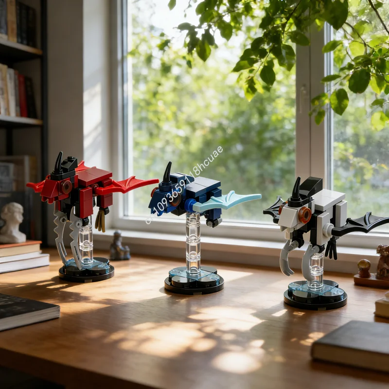 138 Piezas MOC Bionicle MLP Makuta Phantoka, Bloques de Construcción de Modelos, Juguetes de Arquitectura, Ensamblaje Creativo, Regalo Educativo para Festivales