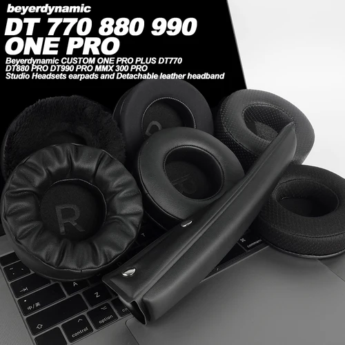 Imagen 2 del producto Almohadillas para auriculares Beyerdynamic CUSTOM ONE PRO PLUS DT770 DT880 PRO DT990 PRO MMX 300 PRO almohadillas de repuesto auriculares de malla