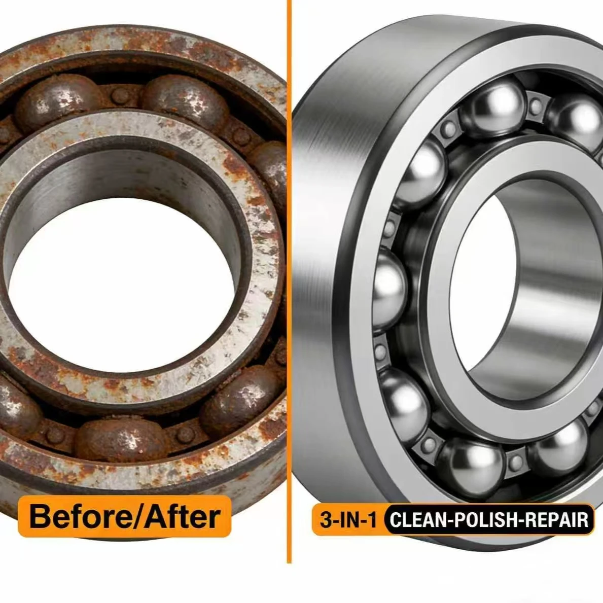 120ML Rust Remover For BNM - Spray & Wipe, Clean/Polish/Repair Metal Parts, Restores Shine, Multi-Purpose Rust Removal Tool