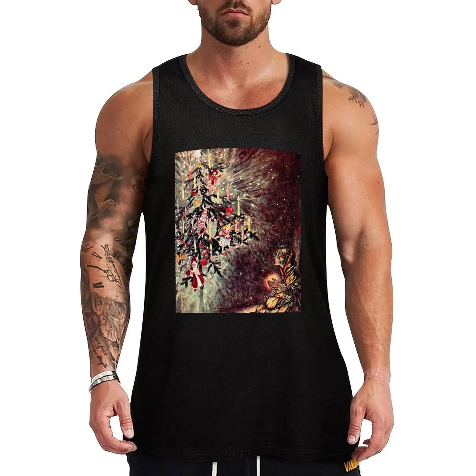 The Little Match Girl-Arthur Rackham camiseta sin mangas navideña hombre gimnasio ropa de verano hombre 2025 chaleco sin mangas hombres