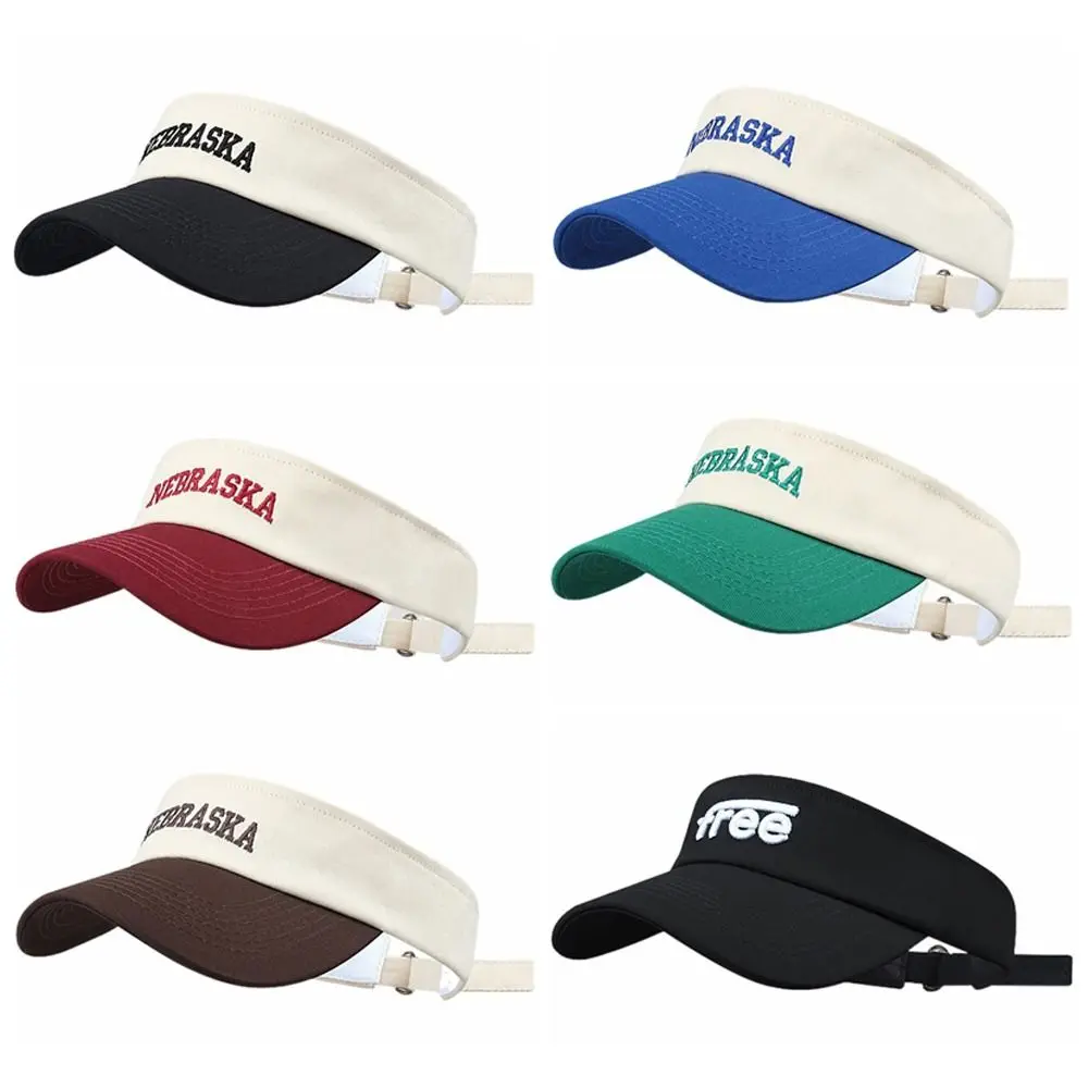 

Summer Adjustable Empty Top Cap Assorted Colors UV Protection Baseball Cap Breathable Cotton Sun Hat Running
