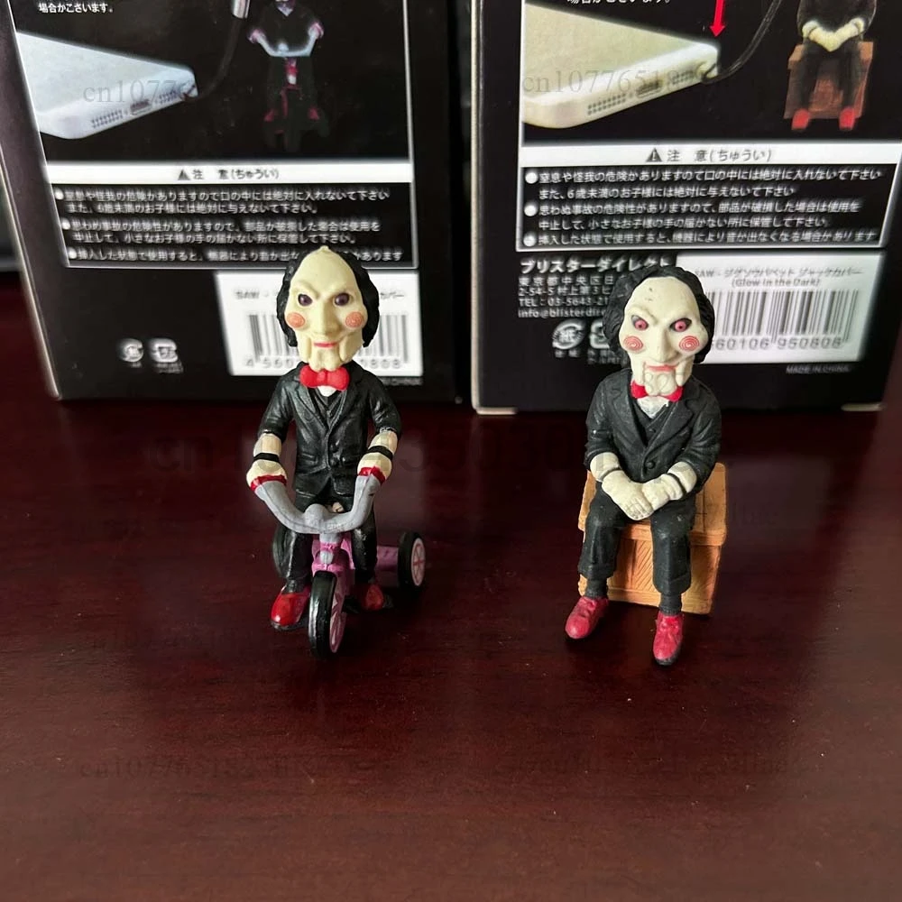 공포 톱 빌리 그림 키 체인 영화 펜던트 장난감 인형 모델 할로윈 크리스마스 선물 친구 장식을위한 5cm 배낭 펜던트