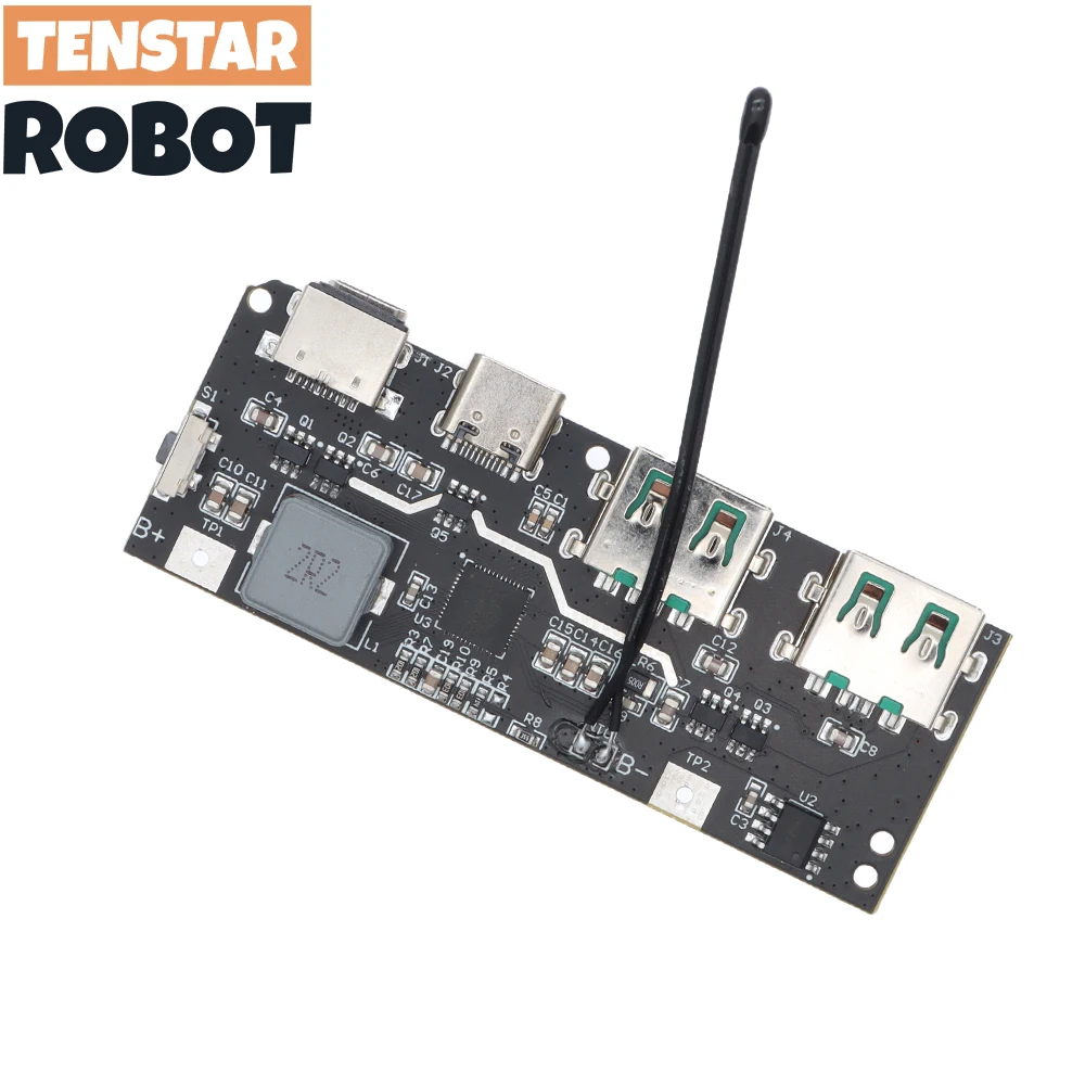 QC4.0 QC3.0 LED Dual USB 5V 4.5A 22.5W Micro/Type-C USB Mobile Power Bank 18650 Charging Module Temperature / Circuit Protection