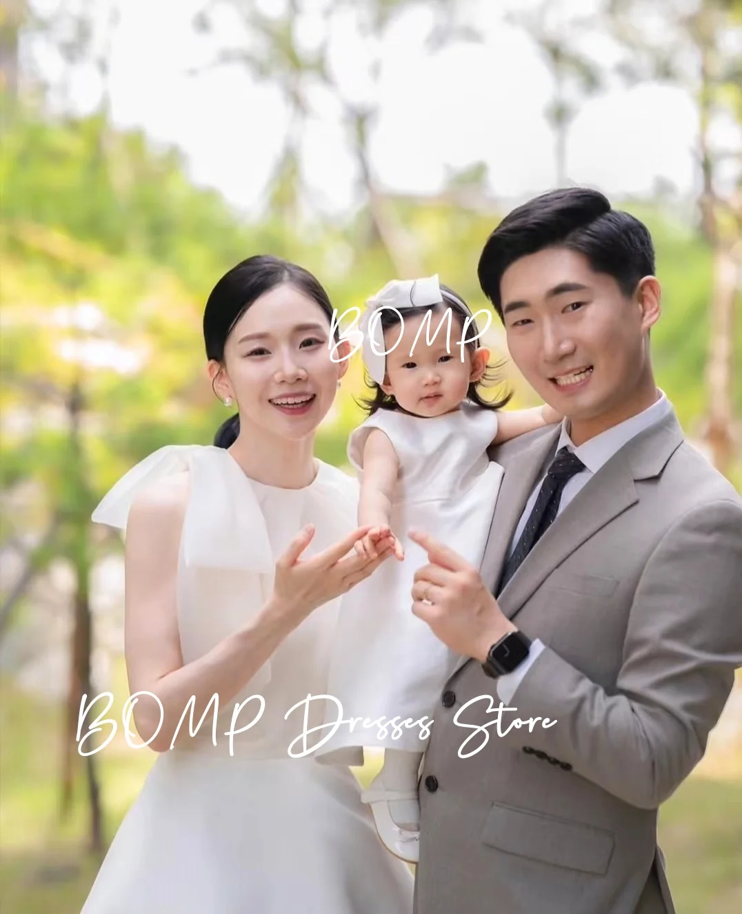 BOMP – robe de mariée sirène ivoire coréenne, épaules dénudées, Simple, manches courtes, en Satin, personnalisée, jolies robes de soirée de mariée