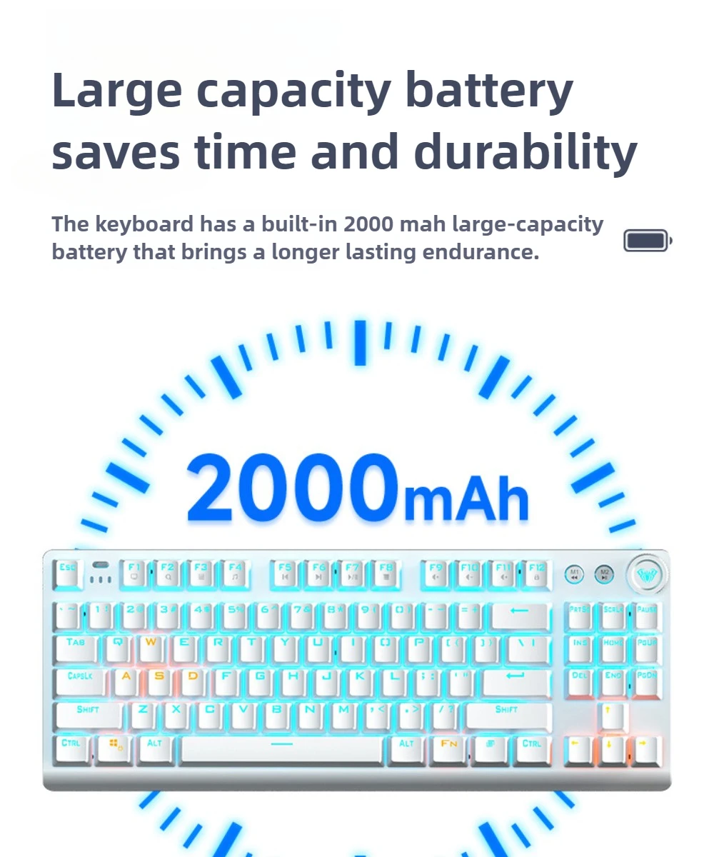 AULA F3001 87-Key Wireless Mechanical Keyboard