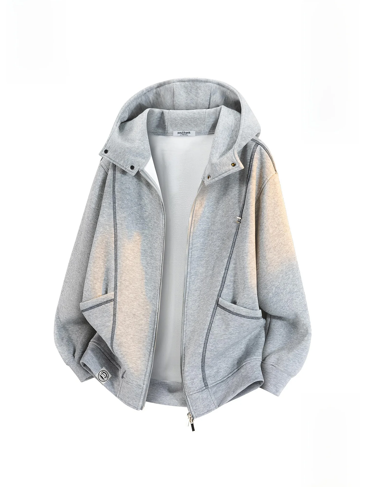 

PaulFrank Thiened Fce Hoodie Men's Casual Loose Fit Sweatirt Spring Comfortable Long Sve Zipper Closure Animal Pattern